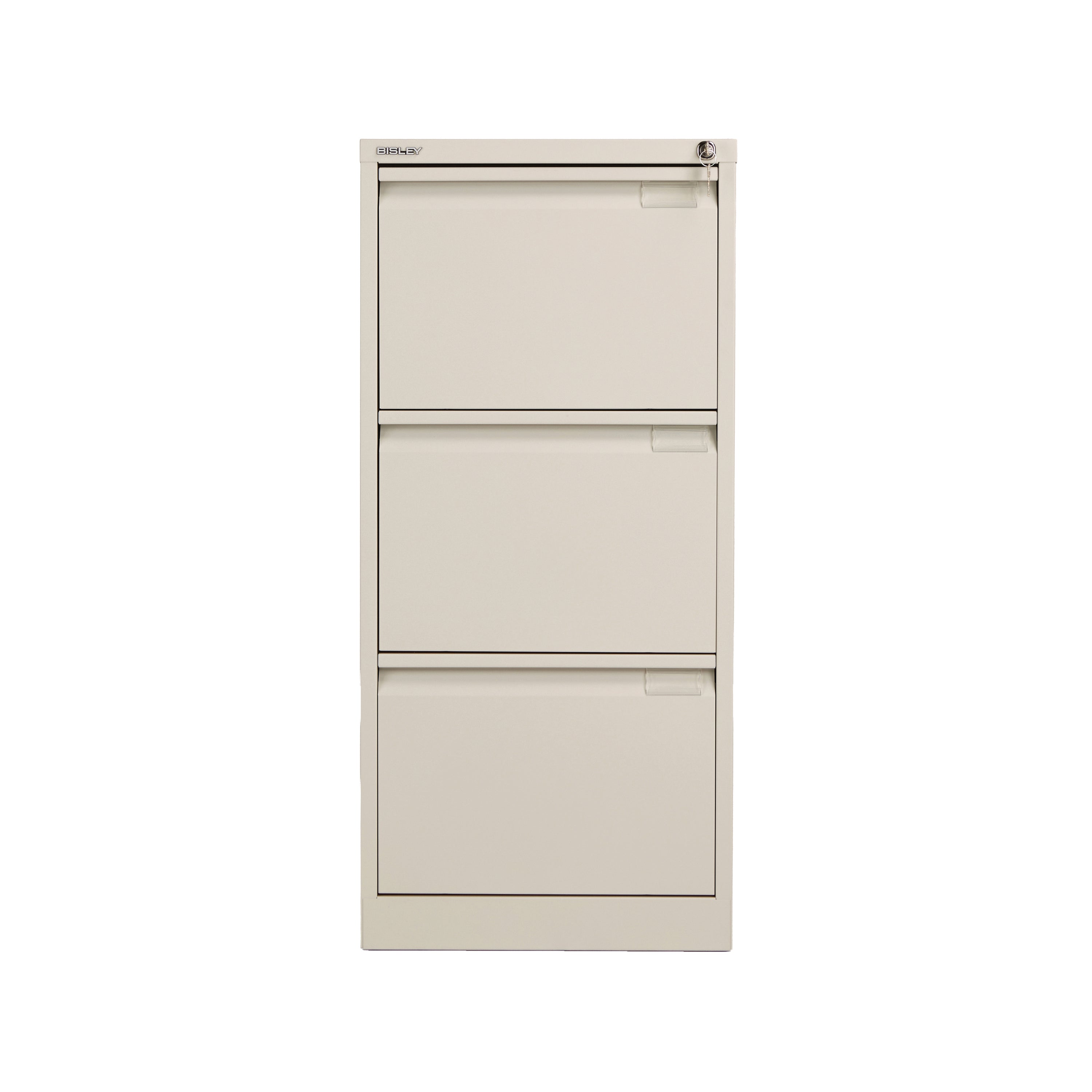 Bisley 3 Drawer Filing Cabinet 470x622x1016mm Goose Grey BS3EGY