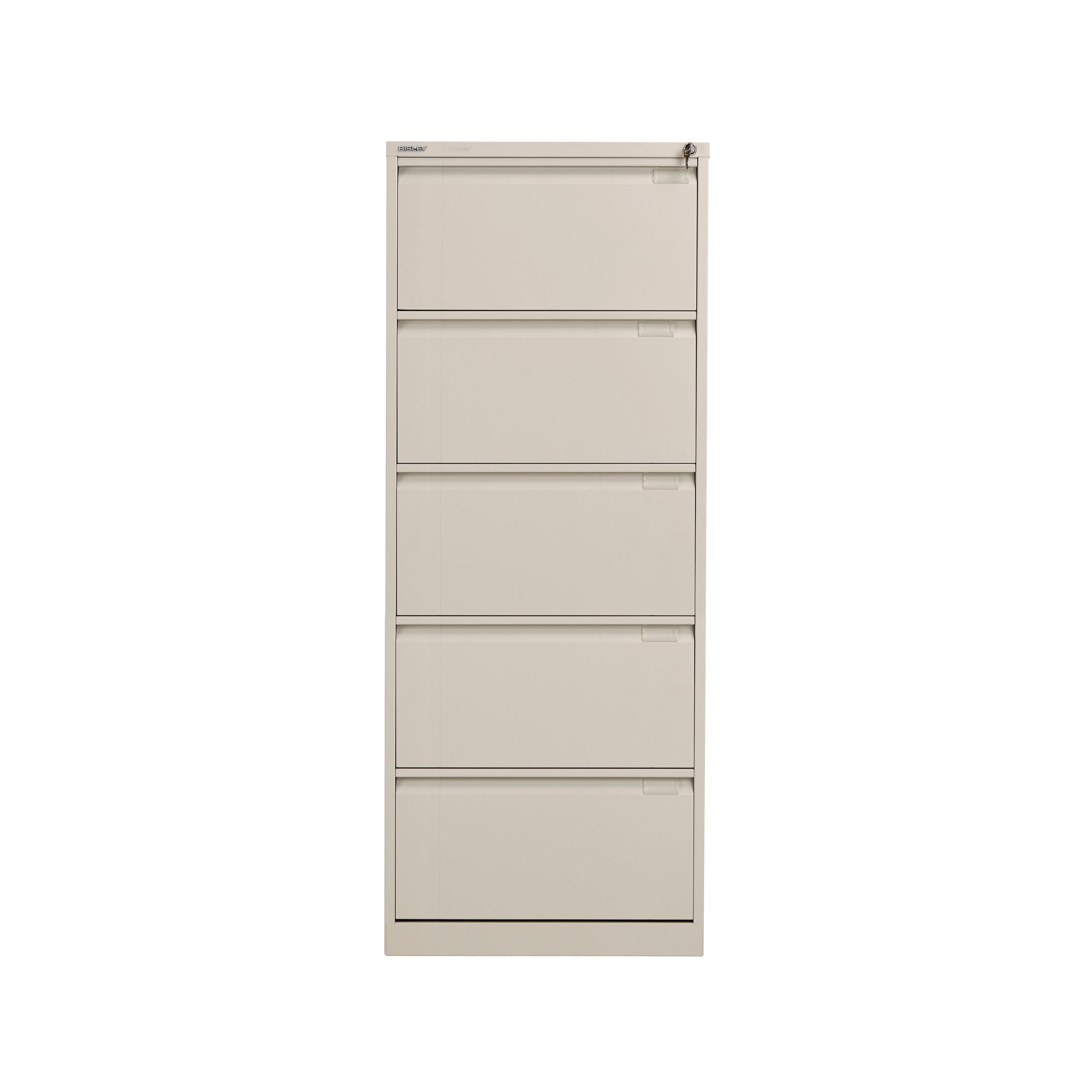 Bisley 5 Drawer Filing Cabinet 470x622x1511mm Goose Grey BS5EGY