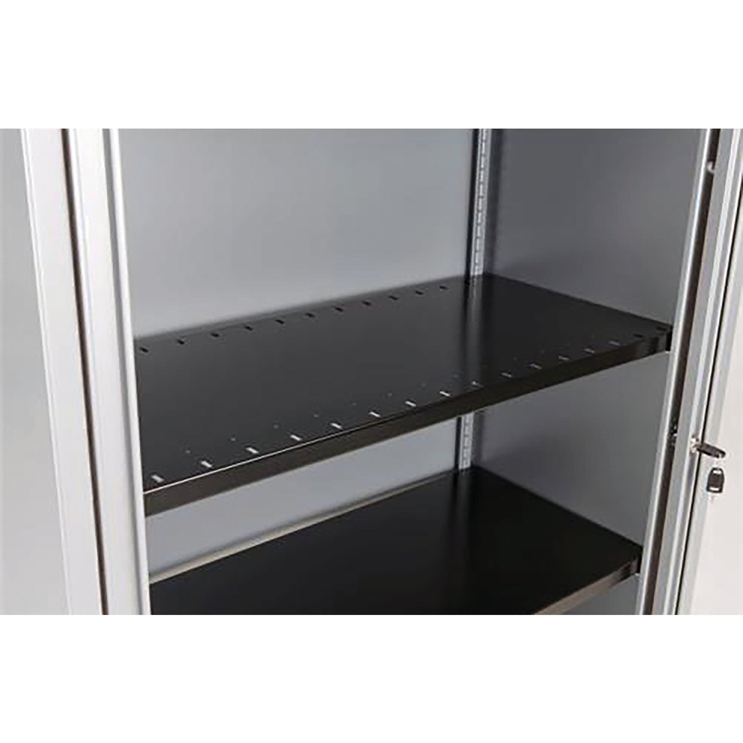 Bisley Slotted Shelf 914x390x27mm Black For Bisley Cupboards and Tambour Units BSSGY