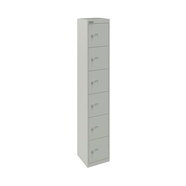 Bisley 6 Door Locker 305x305x1802mm Goose Grey CLK126 GOOSE