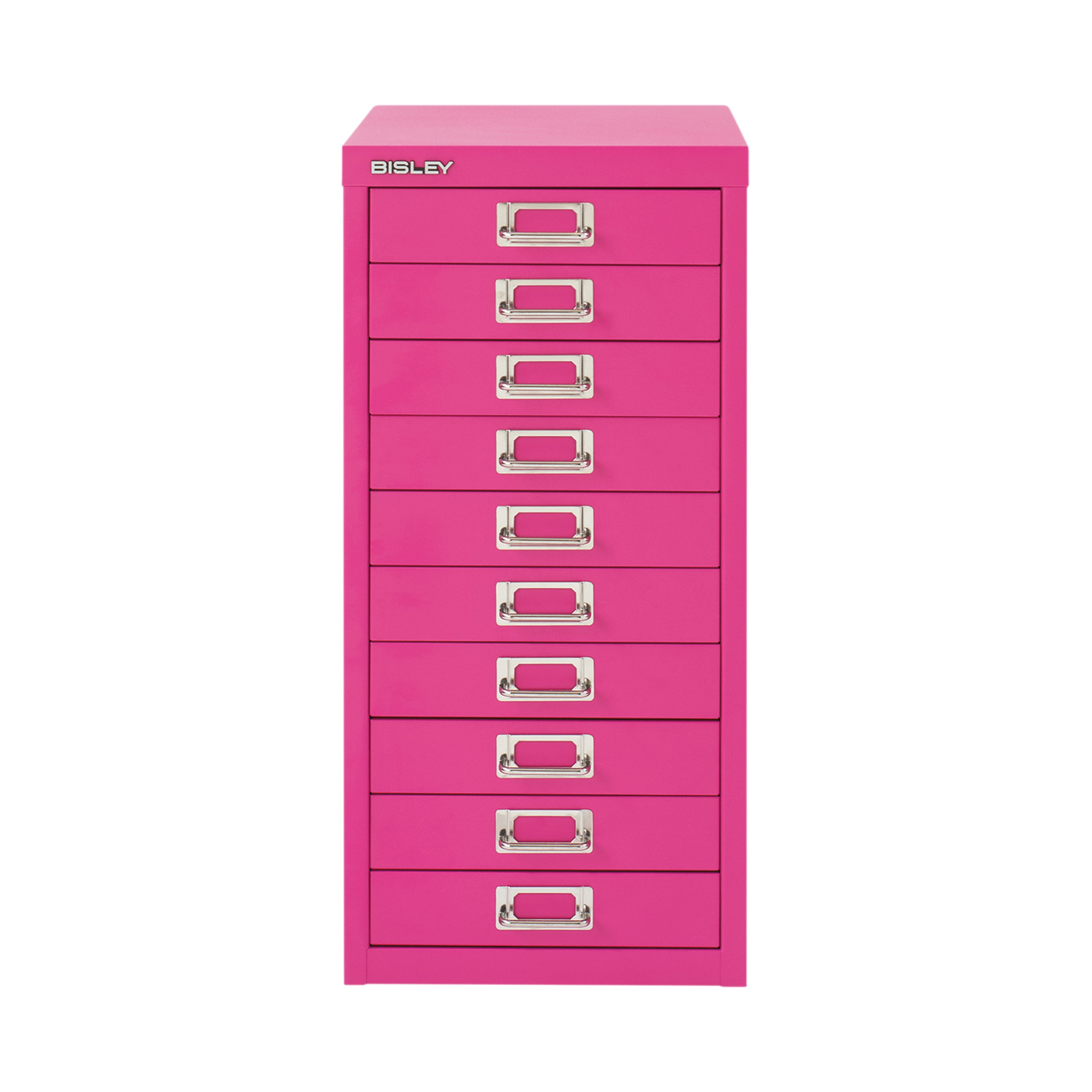 Bisley 10 Multidrawer Cabinet 279x380x590mm Fuchsia BY78742
