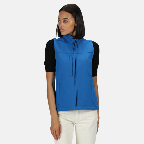 8x Embroidered Regatta Flux Softshell Bodywarmer with Company Logo