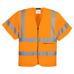 Portwest Hi-Vis Band and Brace Zip Vest Short Sleeved