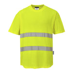 Portwest Hi-Vis Cotton Comfort Mesh Insert T-Shirt Short Sleeved - thumbnail 4