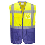 Portwest Warsaw Hi-Vis Contrast Executive Vest - thumbnail 10