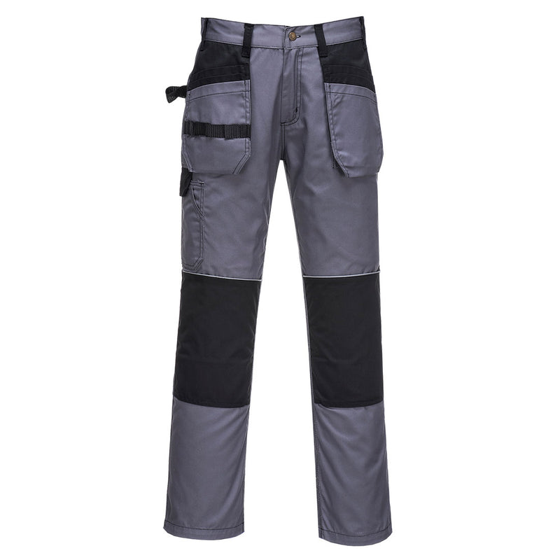Portwest C720 Tradesman Holster Trousers in grey.