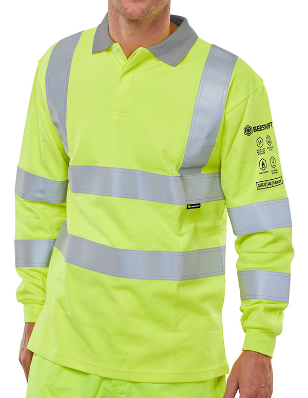 Click Arcflash ARC Compliant Hi-Vis Anti-Static Polo Shirt