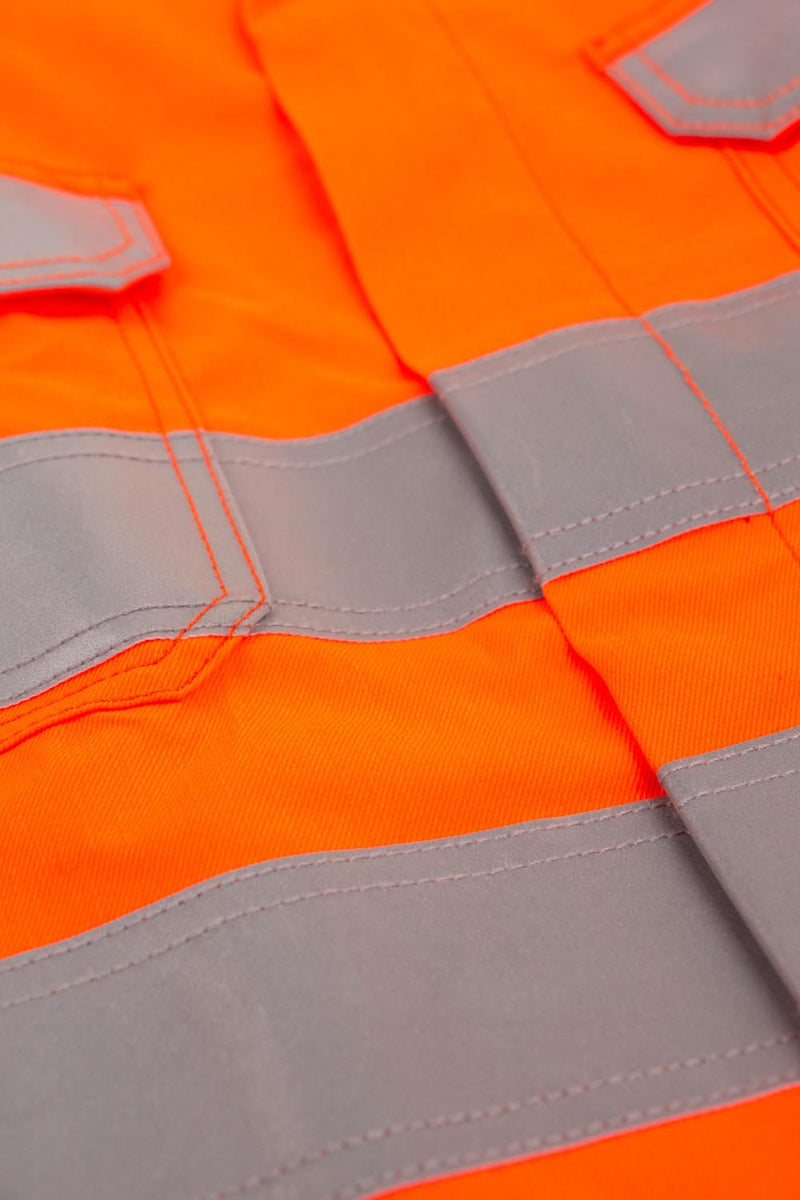 Click Arcflash ARC Compliant Hi-Vis Rail Spec Boilersuit