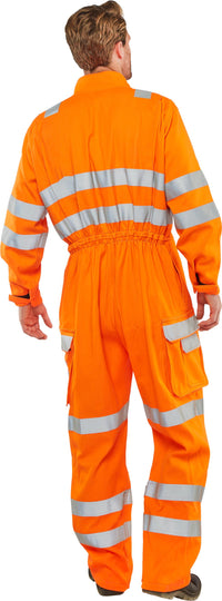 Click Arcflash ARC Compliant Hi-Vis Rail Spec Boilersuit