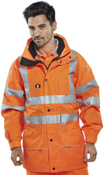 B-Seen Carnoustie Hi-Vis Jacket - thumbnail 3
