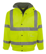 B-Seen Hi-Vis Fleece Lined Bomber Jacket - thumbnail 4