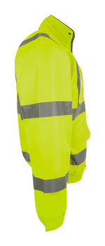 B-Seen Hi-Vis Fleece Lined Bomber Jacket - thumbnail 6