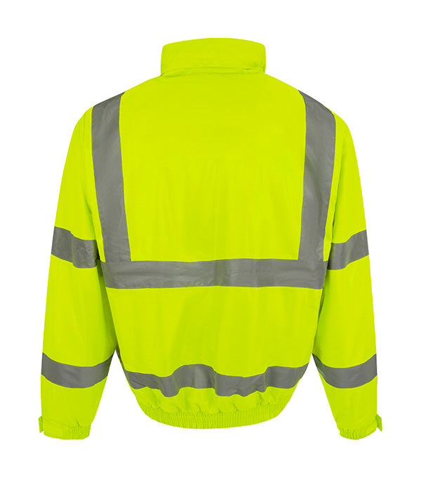B-Seen Hi-Vis Fleece Lined Bomber Jacket