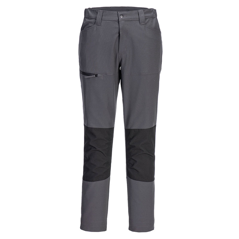 Portwest WX2 Eco Stretch Trousers in metal grey.
