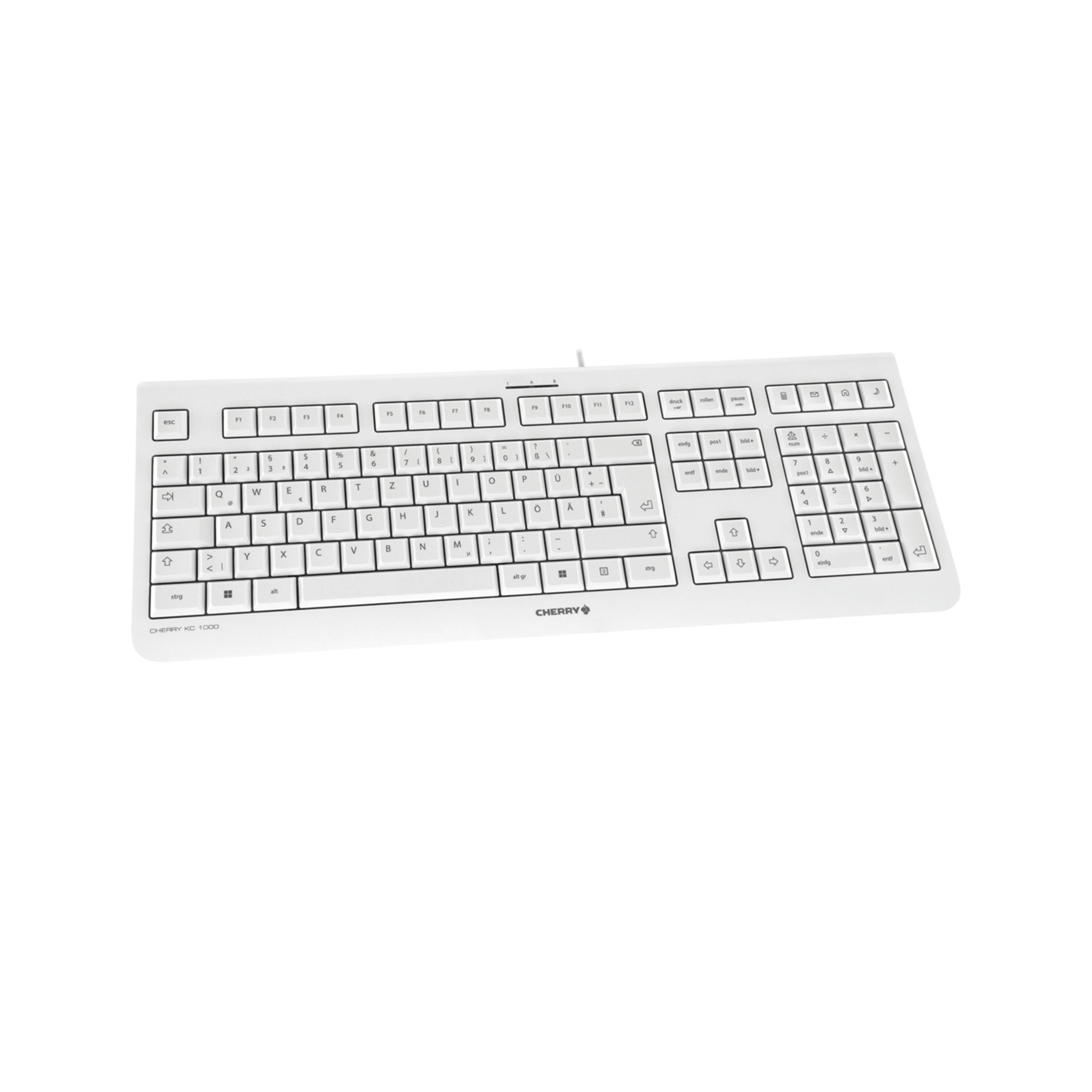 Cherry KC 1000 Corded Keyboard Pale Grey JK-0800GB-0