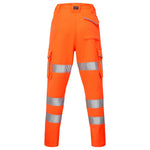 Leo Workwear Beckamoor Iso 20471 Cl 2 Ecoviz Stretch Women'S Poly/Cotton Cargo Trouser - thumbnail 3
