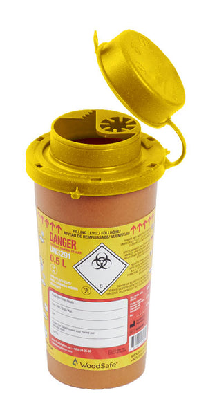 Click Medical Woodsafe Sharps Bin