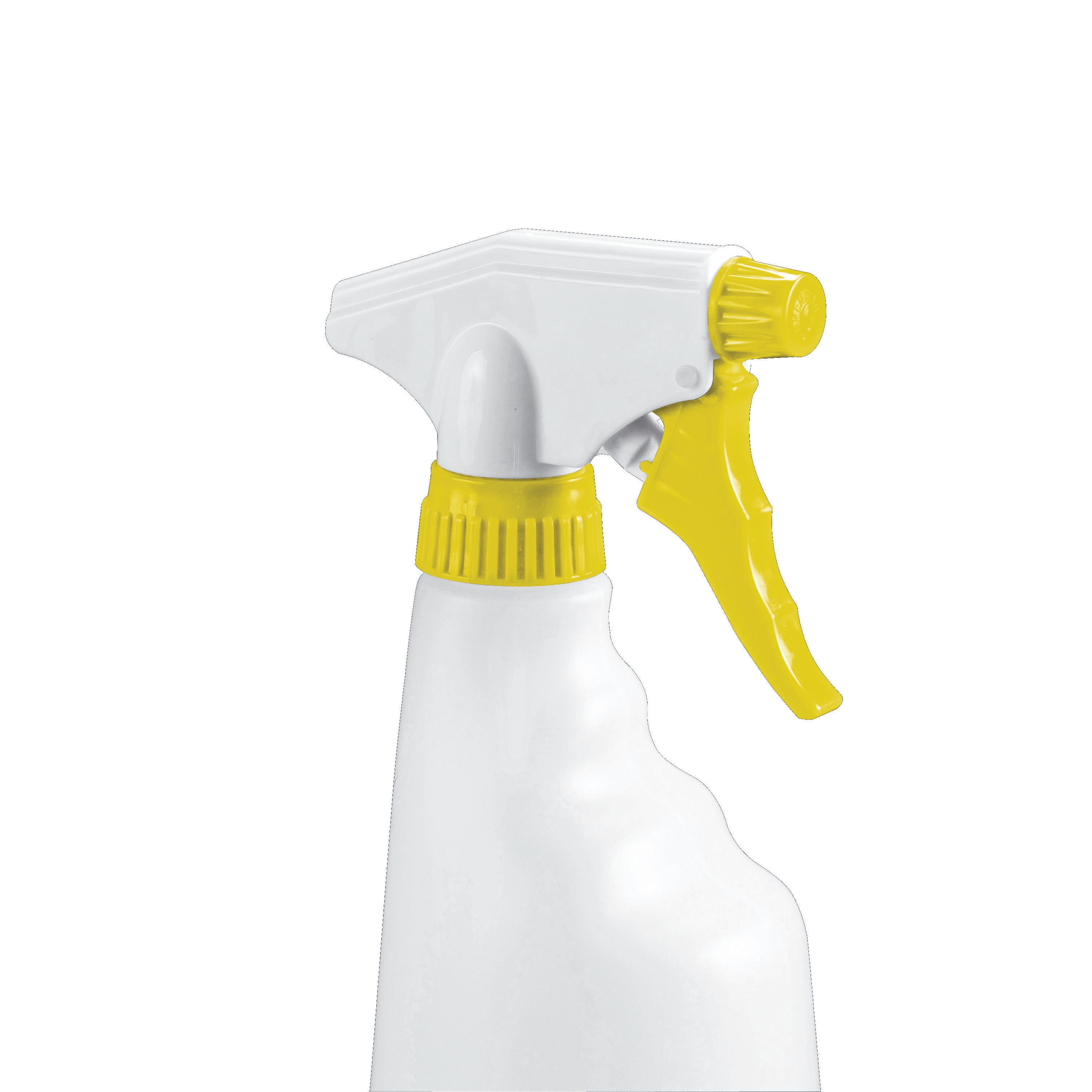 A single yellow 2Work trigger spray refill bottle.