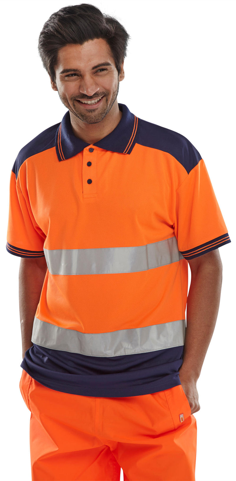 B-Seen Hi-Vis Two-Tone Polo Shirt