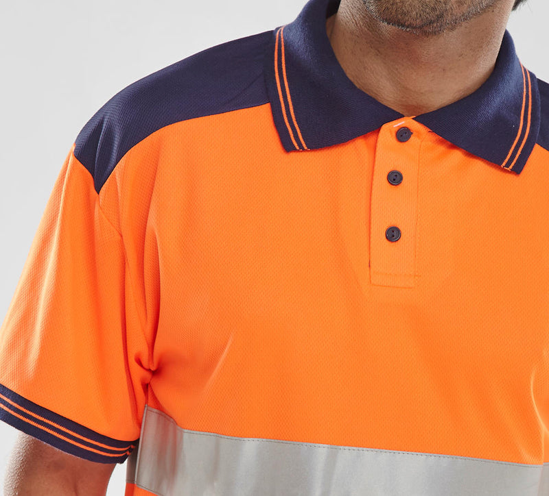 B-Seen Hi-Vis Two-Tone Polo Shirt