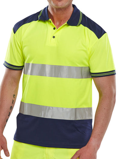 B-Seen Hi-Vis Two-Tone Polo Shirt