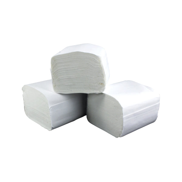A bulk pack of 36 2-ply 2Work toilet tissue rolls.