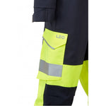 Leo Workwear Honeychurch Iso 20471 Cl 3 Ecoviz Women'S 2-Part Stretch Coverall - thumbnail 4