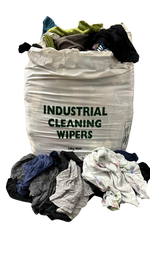 Coloured T-Shirt Cloth Rags - 10Kg Pack - Mixed Clothing and Material - thumbnail 1