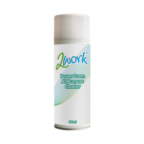 A 400ml can of 2Work power foam all-purpose cleaner.
