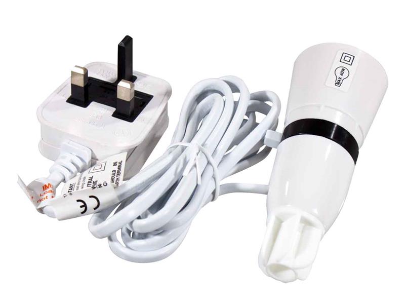 Bottle B22 Lamp Adaptor with Flex & Plug