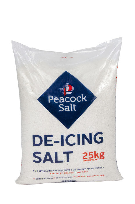 Peacock White Deicing Salt 25kg Bag