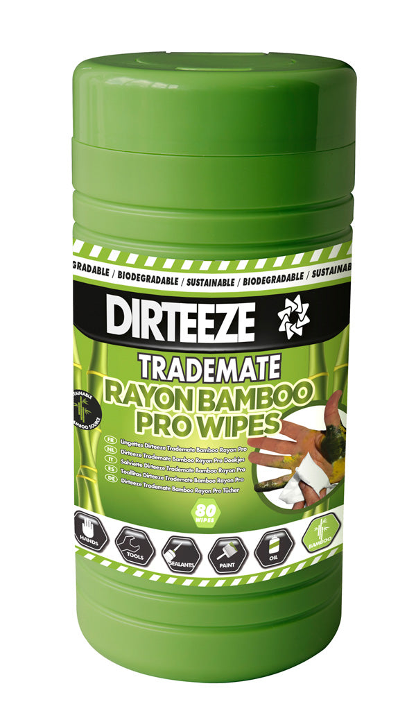 Dirteeze Trademate Rayon Bamboo Pro Wipes