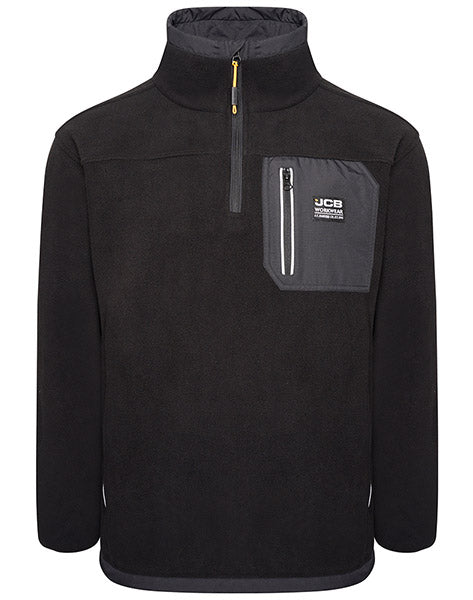 JCB-Workwear Ear Jcb Workwear Trade Heavyweight 1/4 Zip Tech Fleece