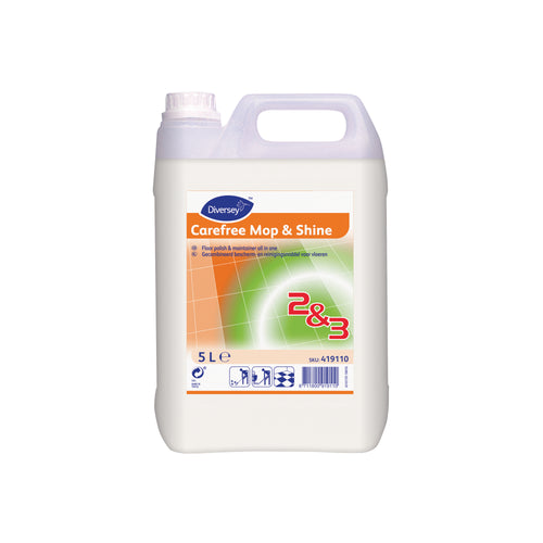 Carefree Mop and Shine Floor Polish 5 Litre (Pack of 2) 419110