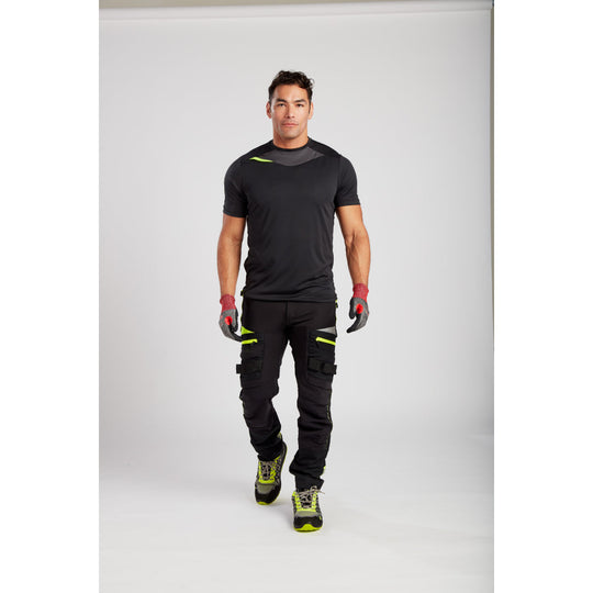 Multiple Portwest eco safety trainers displayed with accessories