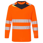 Portwest DX4 Hi-Vis T-Shirt Long Sleeved - thumbnail 1