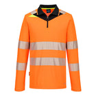 Portwest DX4 Hi-Vis Zip Polo Shirt L/S - DX419