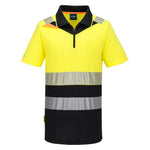 Portwest DX4 Hi-Vis Zip Class 1 Polo Shirt S/S - DX435 - thumbnail 4