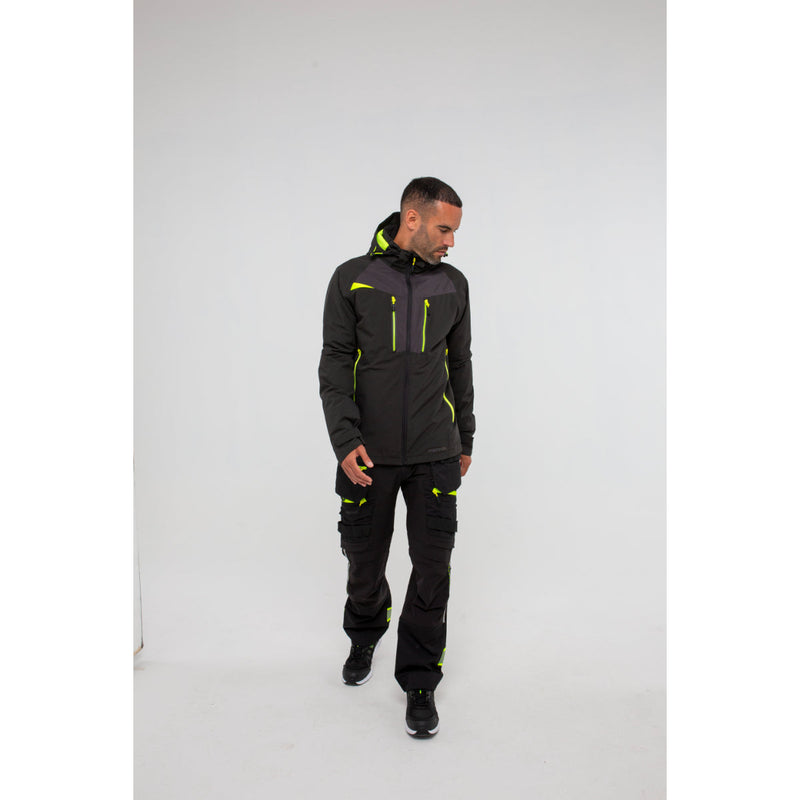 A worker wearing a full workwear collection.