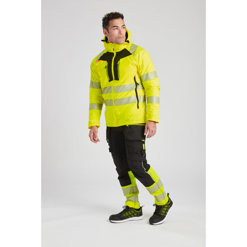Detailed view of the adjustable cuff strap on the Portwest DX4 Winter Jacket.