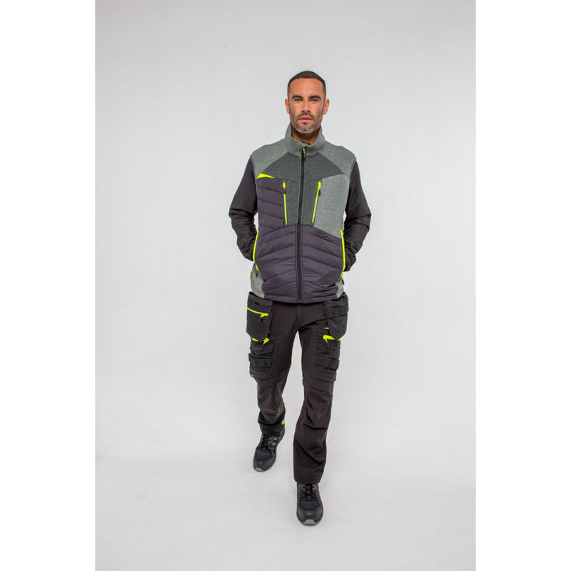 Black Portwest DX4 Zip Base Layer and gilet on mannequins showcasing layered outfit.