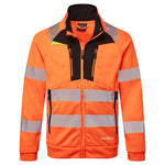 Portwest DX477 - DX4 Hi-Vis Funnel Neck Zipped Sweatshirt - thumbnail 1