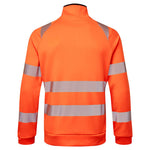 Portwest DX477 - DX4 Hi-Vis Funnel Neck Zipped Sweatshirt - thumbnail 2