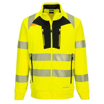 Portwest DX477 - DX4 Hi-Vis Funnel Neck Zipped Sweatshirt - thumbnail 3