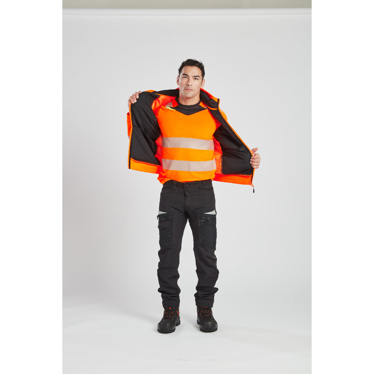 Portwest DX477 - DX4 Hi-Vis Funnel Neck Zipped Sweatshirt