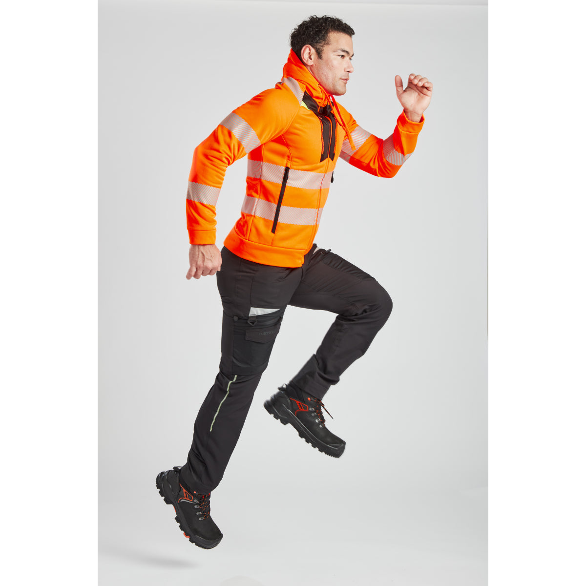 Portwest DX477 - DX4 Hi-Vis Funnel Neck Zipped Sweatshirt