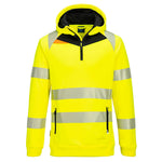 Portwest DX4 Hi-Vis 1/4 Zip Hoodie - thumbnail 2