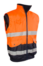 B-Seen Two-tone Hi-vis Europa Bomber Jacket - thumbnail 10