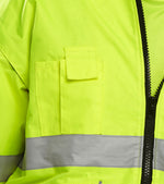 B-Seen Two-tone Hi-vis Europa Bomber Jacket - thumbnail 6
