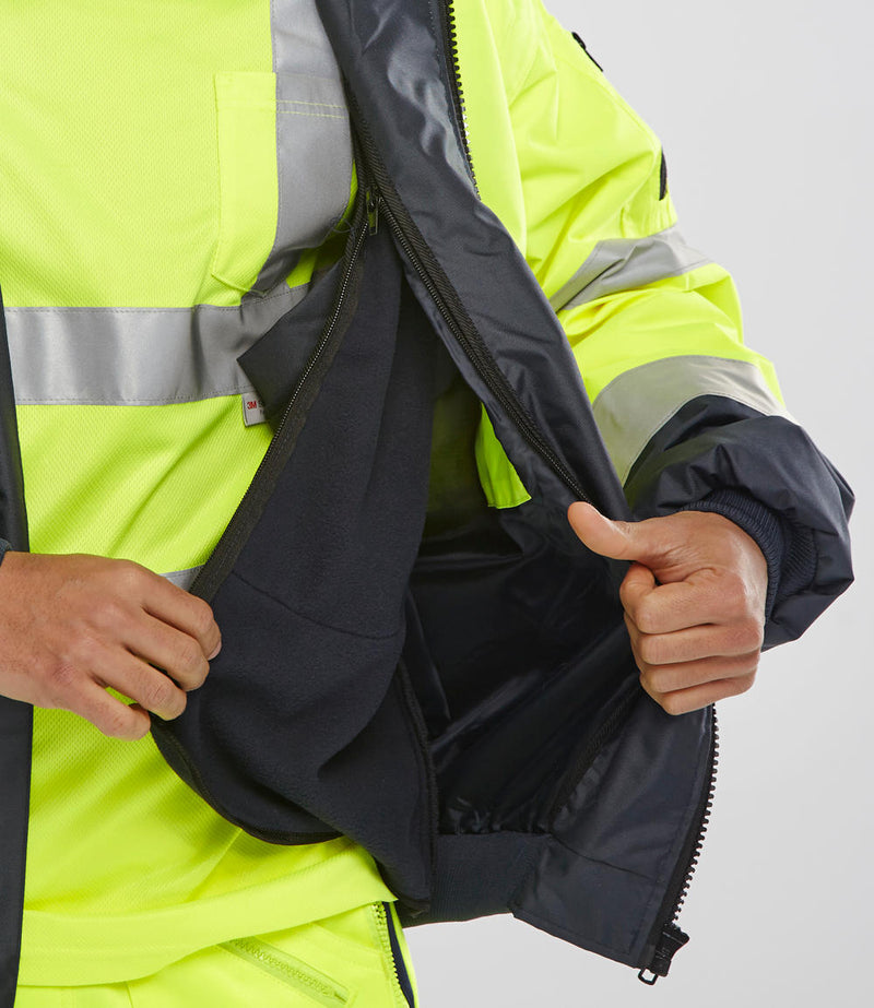 B-Seen Two-tone Hi-vis Europa Bomber Jacket